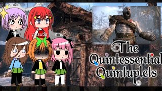 Las quintillizas reaccionan a kratos de god of war  gacha life [upl. by Flessel77]