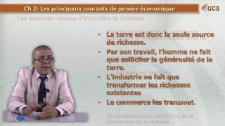 Chapitre 2 Les principaux courants de la pensée économique partie 1 [upl. by Weathers823]