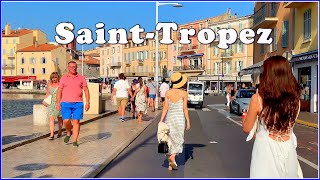 【4K】WALK Saint Tropez FRENCH RIVIERA 4k video TRAVEL vlog [upl. by Akerboom]