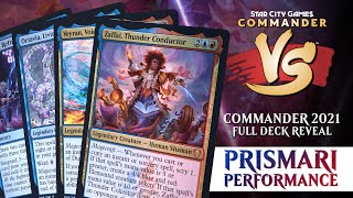 Commander 2021 Prismari Performance Full Deck Reveal  Magic The Gathering  Commander VS [upl. by Tarrsus]