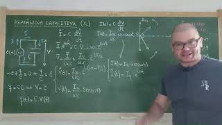 251 Física III  Circuito Puramente Capacitivo  Reatância Capacitiva [upl. by Drucill982]