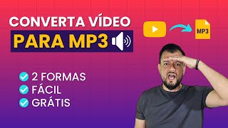 CONVERTER VIDEO em MP3 GRÁTIS  Online e no PC [upl. by Anaujit]