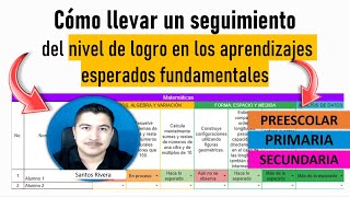 Cómo hacer el seguimiento del logro de los aprendizajes esperados [upl. by Moriyama263]