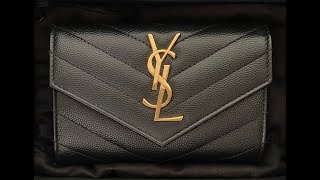 Review of the YSL Small Envelope Wallet [upl. by Nyahs]