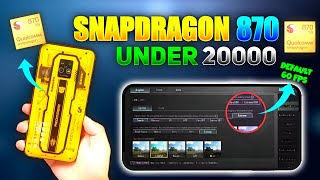 Snapdragon 870 processor under 20000 best smartphone for gaming under 20k  the flashy [upl. by Ramhaj629]