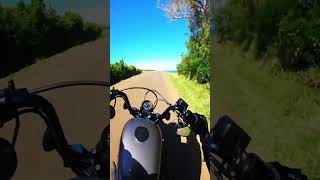 Harley Davidson FortyEight hiting road over the rainbow bike motorcycle harleydavidson motovlog [upl. by Ahsercul305]