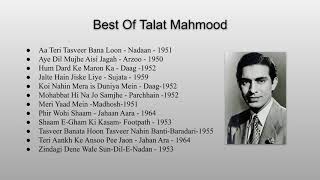 Talat Mahmood Old Songs  Best Of Talat Mahmood [upl. by Susumu788]