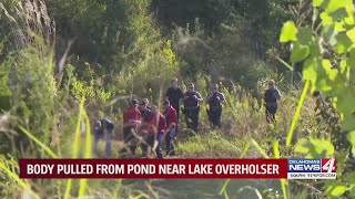 Body pulled from pond near Lake Overholser [upl. by Airdnas741]