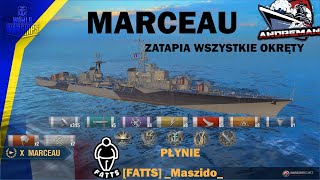 Marceau Francuski niszczyciel tier X World of warships wows [upl. by Sinnard]