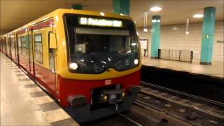 SBahn Berlin  Züge im SBahnhof Anhalter Bahnhof HD [upl. by Ymmak]