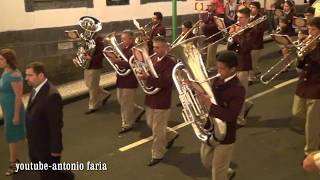 Desfile Filarmónica União Popular Ribeira Seca Festival Julho Calheta 2017 [upl. by Edobalo]