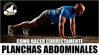 CÓMO HACER PLANCHAS ABDOMINALES CORRECTAMENTE [upl. by Reinke]