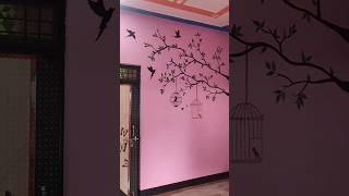 Diy wall decor painting design 💫😍 youtubeshorts viralpainting [upl. by Nishom160]