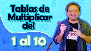 Tablas de multiplicar del 1 al 10 [upl. by Atnohs]