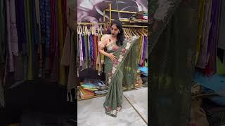 Soft organza work sarees and tissue cota trending trendingshorts shorts viralvideo shortvideo [upl. by Bianca132]