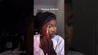 Very Demure very Cutesie 🥰 beautyshorts makeuptipsforoilyskin makeuptransition [upl. by Haldis]