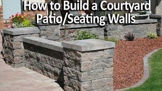 How to Build a Patio Enclosure with Seating Walls [upl. by Arec928]