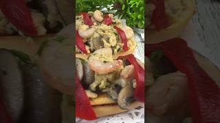 Tapa o Aperitivo de Revuelto de Champiñones con Gambas 😋👍shorts reels [upl. by Rose586]