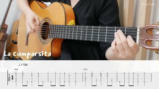 라쿰파르시타 La Cumparsita Guitar TAB [upl. by Ellenaej]