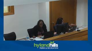 1152024 Hyland Hills Park amp Recreation Board of Directors Meeting Live Stream [upl. by Okiam885]