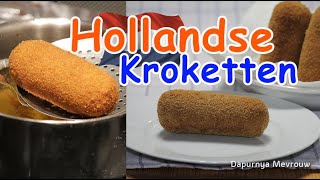 Zelfgemaakte Hollandse Kroketten zoals jullie gehoord  Kroket Belanda  Dapurnya Mevrouw [upl. by Aiuqat]