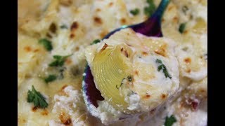 Ricotta Cheese Stuffed Pasta Shells Cheesycreamy simply delicious [upl. by Auqenahc]