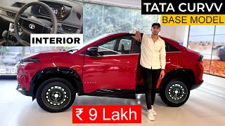 Tata CURVV Smart  BASE MODEL   ₹ 9 Lakh  Interior Exterior Features amp All  First On YouTube [upl. by Vikki]