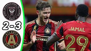 Inter Miami  Atlanta United 23  All Goals amp Highlights  Messis team is eliminated [upl. by Yrelle]