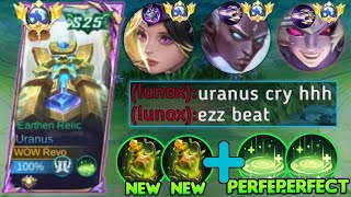 URANUS VS 3 META COUNTER😱  MY TEAM SAID CRIED URANUS 😭  URANUS BEST BUILD 2023  MLBB [upl. by Gargan]