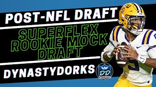 2024 Superflex Rookie Mock Draft PostNFL Draft [upl. by Kylander840]