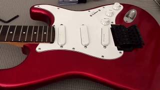 Stratocaster swap from Kahler to Floyd Rose Pt 1 [upl. by Fernald]