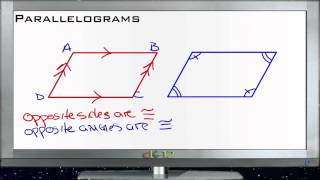 Parallelograms Lesson Basic Geometry Concepts [upl. by Kotick445]