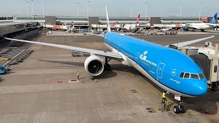 TRIPREPORT KLM Boeing 777300ER  Amsterdam  Johannesburg  Economy Comfort [upl. by Aiel]