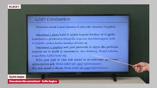 e Mesimi Klasa 7  7063 Gjuhë shqipe  Sinonimet dhe antonimet [upl. by Aynos610]