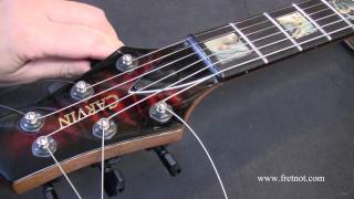 Changing Guitar Strings Using Locking Tuners [upl. by Encratis851]