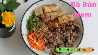 BÒ BÚN NEM fait maison  Cuisine vietnamienne authentique  Aller Ô Vietnam [upl. by Ahsieni]