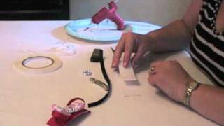 How To Make A Ribbon Covered Wide Hair Barrette Bow [upl. by Theurich]