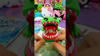 ASMR CROCODILE DENTIST LOVE EATING BLUE CLIONE GUMMY CANDYshortvideosatisfyingasmrshorts [upl. by Dennie377]