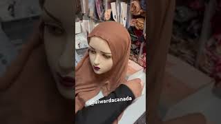 Pinless hijab tutorial 🍂 hijab hijabtutorial hijabfallcollection [upl. by Latin]