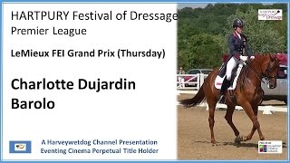 Charlotte Dujardin Hartpury Festival of Dressage 2015 [upl. by Dallon]