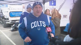 LIVE  Colts fans get ready for Colts vs Raiders game in Lucas Oil Stadium [upl. by Cinamod]