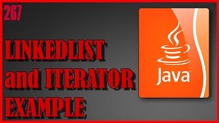 JAVA LinkedList and iterator example [upl. by Yedsnil]