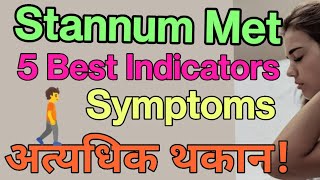 Stannum Metallicum Best 5Indicator Symptoms [upl. by Einwat862]