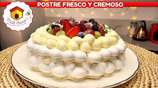 POSTRE NAVIDEÑO hoy hacemos PAVLOVA mas rica y fácil [upl. by Winthorpe]