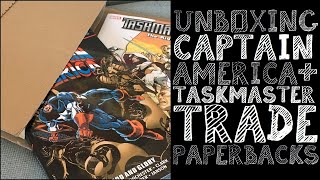 Idiot Fanboy Unboxing Captain America Epic Collection TPB  Taskmaster TPB [upl. by Adnolat]