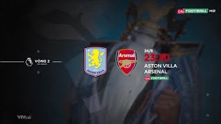 ON FOOTBALL  ASTON VILLA VS ARSENAL 2330 248 [upl. by Neddy217]