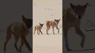 A dingo pup shadowing their mother dingo savethedingo onthefencefilm wildlife documentary [upl. by Claiborn]