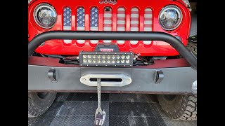 KC HiLites C Series 10quot Light Bar and Full Metal Fabworks Mount for my Jeep JKU [upl. by Recha]