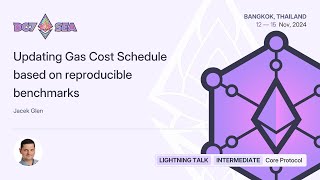 Updating Gas Cost Schedule based on reproducible benchmarks [upl. by Toole]