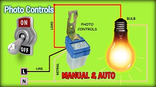 Manual Automatic Photocell Sensor Circuit [upl. by Izmar]